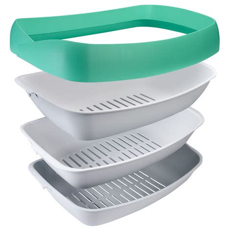 stackable sifting cat litter box